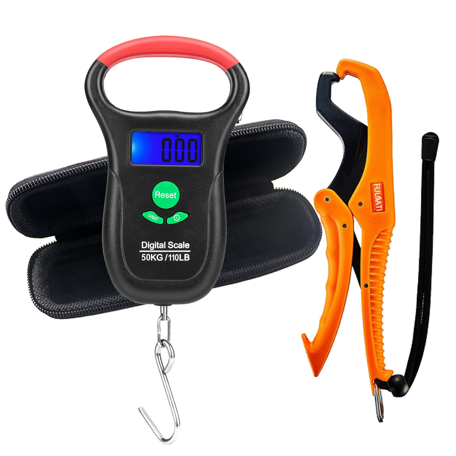 Wireless App 50kg 110lb Portable Fishing Tackle Digital Weighing Scale